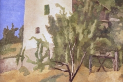 Paesaggio (Casa rosa), Giorgio Morandi
