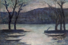 Inverno sul lago, Carlo Carrà
