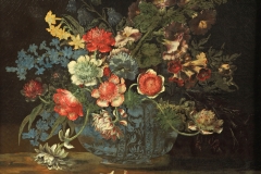 Vaso azzurro con fiori vari Andrea Scacciati